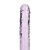Shots RealRock Crystal Clear 6" Straight Dildo w/Suction Cup - Purple