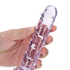 Shots RealRock Crystal Clear 6" Straight Dildo w/Suction Cup - Purple