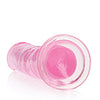 Shots RealRock Crystal Clear 7" Straight Dildo w/Suction Cup - Pink