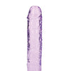 Shots RealRock Crystal Clear 7" Straight Dildo w/Suction Cup - Purple