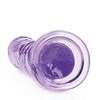 Shots RealRock Crystal Clear 7" Straight Dildo w/Suction Cup - Purple