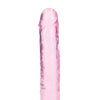 Shots RealRock Crystal Clear 8" Straight Dildo w/Suction Cup - Pink