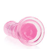 Shots RealRock Crystal Clear 8" Straight Dildo w/Suction Cup - Pink
