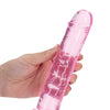 Shots RealRock Crystal Clear 8" Straight Dildo w/Suction Cup - Pink