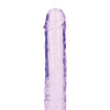 Shots RealRock Crystal Clear 8" Straight Dildo w/Suction Cup - Purple