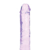 Shots RealRock Crystal Clear 8" Straight Dildo w/Suction Cup - Purple