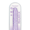 Shots RealRock Crystal Clear 9" Straight Dildo w/Suction Cup - Purple