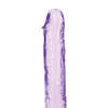 Shots RealRock Crystal Clear 9" Straight Dildo w/Suction Cup - Purple