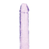 Shots RealRock Crystal Clear 9" Straight Dildo w/Suction Cup - Purple