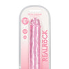Shots RealRock Realistic Crystal Clear 10" Straight Dildo - Pink