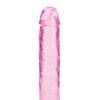 Shots RealRock Realistic Crystal Clear 10" Straight Dildo - Pink