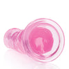 Shots RealRock Realistic Crystal Clear 10" Straight Dildo - Pink