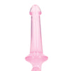Shots RealRock Crystal Clear 6" Strapless Strap-On - Pink