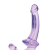 Shots RealRock Crystal Clear 6" Strapless Strap-On - Purple