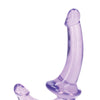 Shots RealRock Crystal Clear 6" Strapless Strap-On - Purple