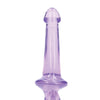 Shots RealRock Crystal Clear 6" Strapless Strap-On - Purple