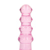 Shots RealRock Crystal Clear 5.5" Curvy Dildo/Butt Plug - Pink