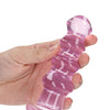 Shots RealRock Crystal Clear 5.5" Curvy Dildo/Butt Plug - Pink