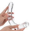 Shots RealRock Crystal Clear 13" Double Dildo - Transparent