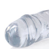 Shots RealRock Crystal Clear 13" Double Dildo - Transparent