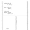 Shots RealRock Crystal Clear 13" Double Dildo - Transparent