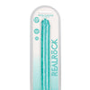 Shots RealRock Crystal Clear 13" Double Dildo - Turquoise