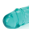 Shots RealRock Crystal Clear 13" Double Dildo - Turquoise