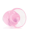 Shots RealRock Crystal Clear 3.5" Anal Plug - Pink