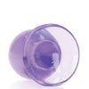Shots RealRock Crystal Clear 3.5" Anal Plug - Purple