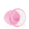 Shots RealRock Crystal Clear 4.5" Anal Plug - Pink