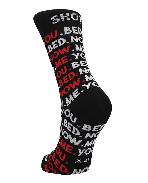 Shots Sexy Socks You, Me, Bed, Now  - Female