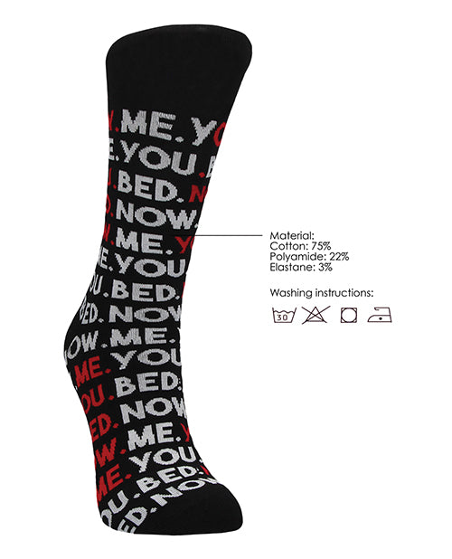 Shots Sexy Socks You, Me, Bed, Now  - Female