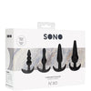 Shots Sono No. 8 Butt Plug - Black Set of 4