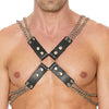 Shots Uomo Chain & Chain Harness - Black