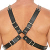 Shots Uomo Chain & Chain Harness - Black