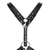 Shots Uomo Men's Harness w/Metal Bit - Black