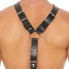 Shots Uomo Men's Harness w/Metal Bit - Black