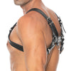 Shots Uomo Chest Bulldog Harness Large/XLarge - Black