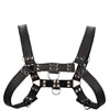 Shots Uomo Chest Bulldog Harness Small/Medium - Black