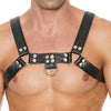 Shots Uomo Chest Bulldog Harness Small/Medium - Black
