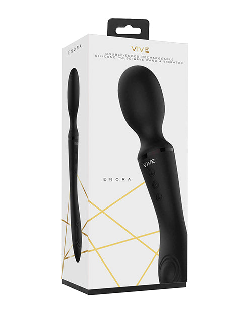 Shots Vive Enora Wand & Vibrator - Black