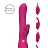 Shots Vive Chou G-Spot Rabbit w/Interchangeable Clitoral Attachments - Pink