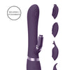 Shots Vive Etsu  Pulse G-Spot Rabbit w/Interchangeable Clitoral Attachments - Purple