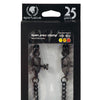 Spartacus Adjustable Alligator Nipple Clamps w/Black Chain