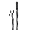 Spartacus Adjustable Alligator Nipple Clamps w/Black Chain