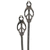 Spartacus Black Butterfly Style Nipple Clamps w/Chain