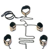 Spartacus Faux Leather Collar to Wrist & Ankle Restraints Bondage Kit with Leash