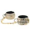 Spartacus Wrist Restraints w/Leather Lining  Snakeskin Micro Fiber - Assorted Colors