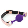 Spartacus Silicone Gag w/Leather Snakeskin Lining - Assorted Colors