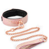 Spartacus Micro Fiber Collar & Leash w/Leather Lining - Pink